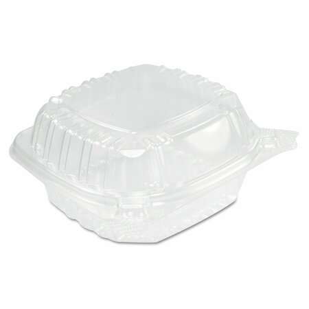 DART ClearSeal Hinged Clear Containers, 13.8oz, Plastic, 5.4x5.3x2.6, PK500 C53PST1